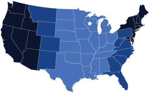 Wissota Transport Service Area Map